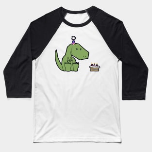 Lonely Birthday Dinosaur - Please Help Baseball T-Shirt